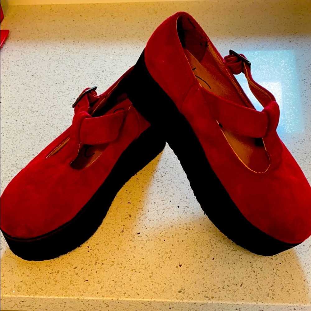 T-Strap Platform Shoes
